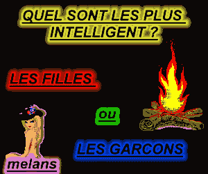 intéligence fille/garçon